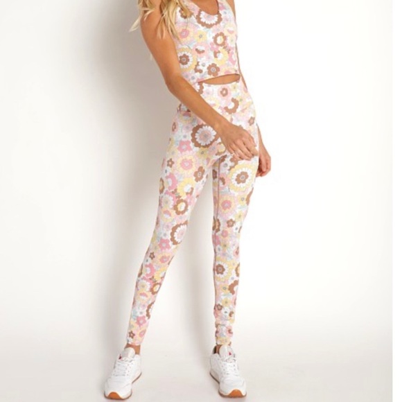 BEACH RIOT Sport Leggings Autumn Floral- Women's Size